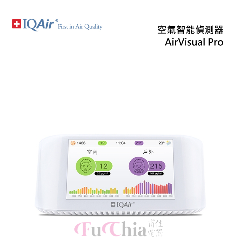 IQAir AirVisual Pro 空氣智能偵測器